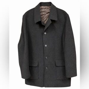 Barrington Wool & Cashmere Overcoat – Men’s 44R – Brown – Made in Italy Fabric